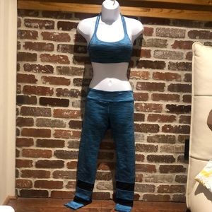 Blue Workout Set size small